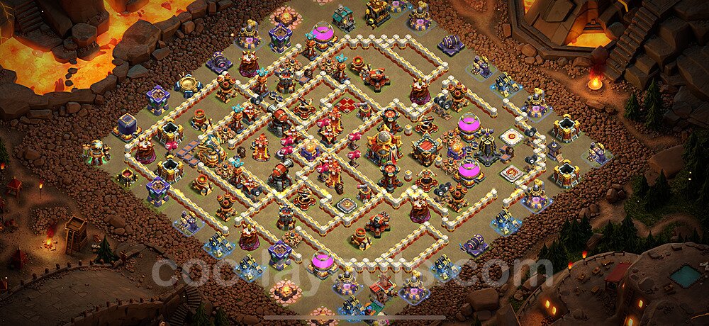 TH16 War Base Plan with Link, Copy Town Hall 16 CWL Design 2024, #22