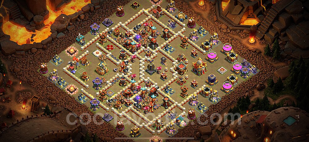 TH16 War Base Plan with Link, Copy Town Hall 16 CWL Design 2024, #23