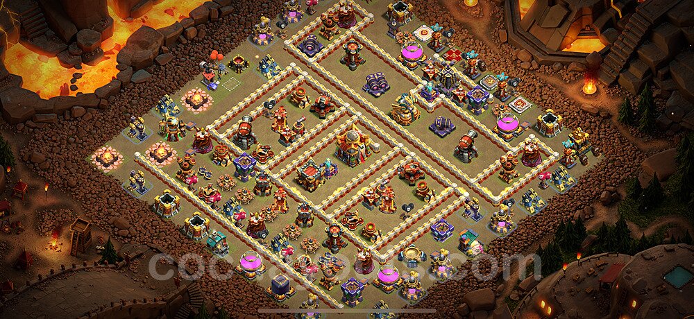 TH16 War Base Plan with Link, Copy Town Hall 16 CWL Design 2024, #38