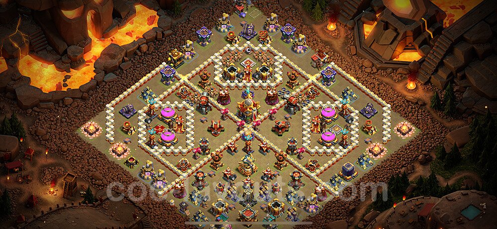 TH16 War Base Plan with Link, Copy Town Hall 16 CWL Design 2024, #41