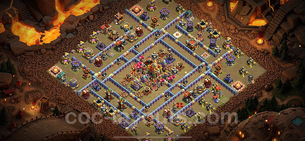 TH16 War Base Plan with Link, Copy Town Hall 16 CWL Design 2024, #43