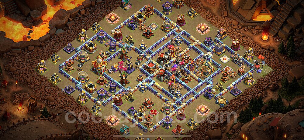 TH16 War Base Plan with Link, Anti Everything, Copy Town Hall 16 CWL Design 2024, #50