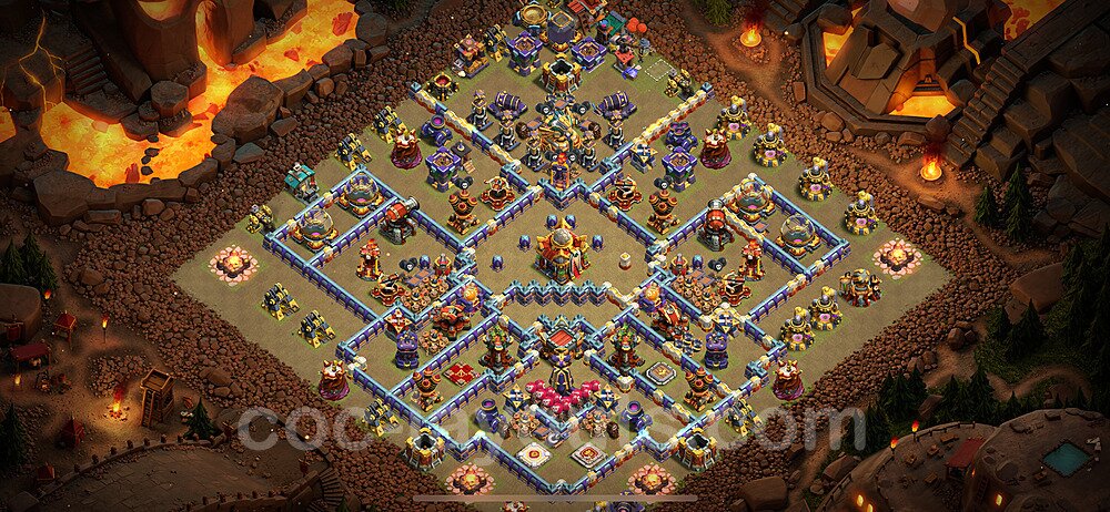 TH16 War Base Plan with Link, Anti Everything, Copy Town Hall 16 CWL Design 2024, #51