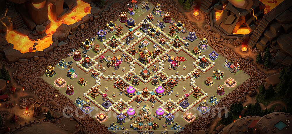 TH16 War Base Plan with Link, Anti Everything, Copy Town Hall 16 CWL Design 2024, #63