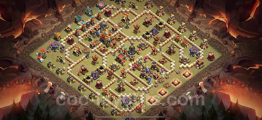 Municipio livello 16 Base di Guerra + Link - Miglior Disposizione Villaggio COC 2025 TH16 - #93