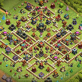 TH17 Trophy Base Plan with Link, Copy Town Hall 17 Base Design 2024, #1