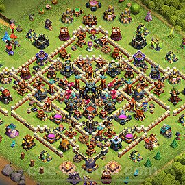 Anti Everything TH17 Base Plan with Link, Copy Town Hall 17 Design 2024, #10