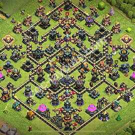 Топ Расстановка базы ТХ 17 2025 Анти 2 Звезды Скопировать, Легендарная лига, #17