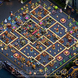 TH17 Trophy Base Plan with Link, Copy Town Hall 17 Base Design 2025, #5