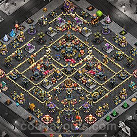 Municipio livello 17 Base + Link - Miglior Disposizione Villaggio per Difesa COC 2025 TH17 - #57