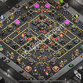 Diseño de aldea para Defensa Ayuntamiento 17 Copiar - COC TH17 Perfecta Distribucion 2025 + Enlace - #57