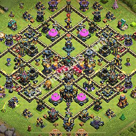 Ustawienie bazy do obrony TH17 z linkiem - Ratusz poziom 17 - COC 2025 - #60
