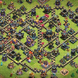 Gute Base für Verteidigung RH17 + Link, Hybrid 2025 - COC Rathaus 17 Kopieren Base - #63