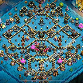 TH17 Trophy Base Plan with Link, Copy Town Hall 17 Base Design 2025, #64