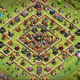 Die Anti Alles Base RH17 + Link, Hybrid 2025 - COC Rathaus 17 Kopieren Base - #7