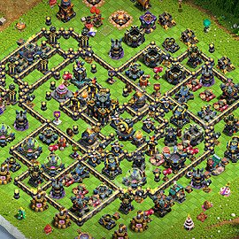 TH17 Trophy Base Plan with Link, Legend League, Hybrid, Copy Town Hall 17 Base Design 2026, #73