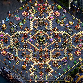 Anti Everything TH17 Base Plan with Link, Copy Town Hall 17 Design 2024, #8