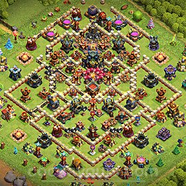 TH17 Anti 3 Stars Base Plan with Link, Copy Town Hall 17 Base Design 2024, #9