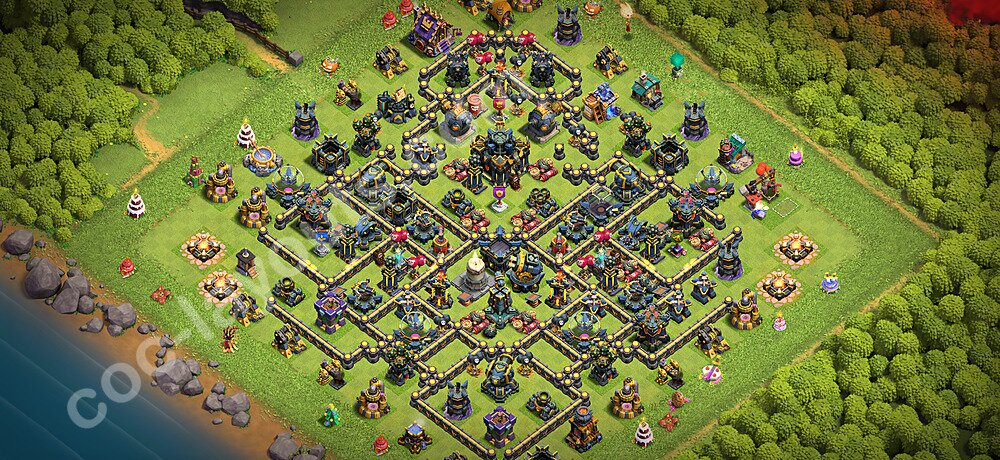 TH17 Trophy Base Plan with Link, Copy Town Hall 17 Base Design 2026, #1