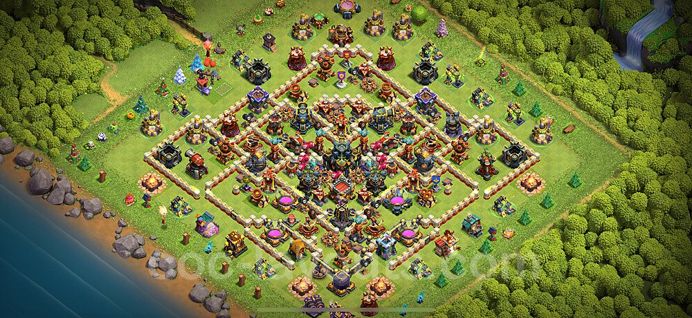 Anti Everything TH17 Base Plan with Link, Copy Town Hall 17 Design 2024, #10