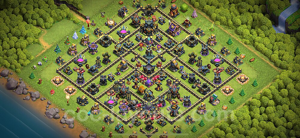 Municipio livello 17 Anti Tutto + Link - Miglior Disposizione Villaggio per Difesa COC 2025 TH17 - #27