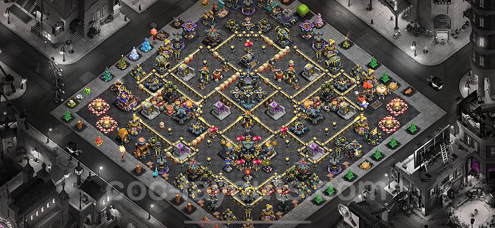 TH17 Trophy Base Plan with Link, Legend League, Copy Town Hall 17 Base Design 2025, #58