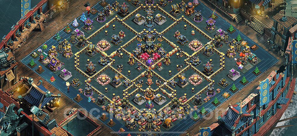 TH17 Anti 2 Stars Base Plan with Link, Anti Everything, Copy Town Hall 17 Base Design 2025, #59
