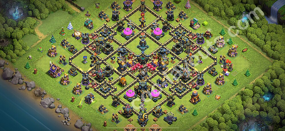 Ustawienie bazy do obrony TH17 z linkiem - Ratusz poziom 17 - COC 2025 - #60