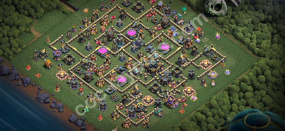 TH17 Anti 3 Stars Base Plan with Link, Copy Town Hall 17 Base Design 2026, #71