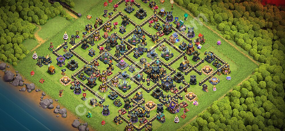 Ustawienie bazy do obrony TH17 z linkiem - Ratusz poziom 17 - COC 2026 - #71