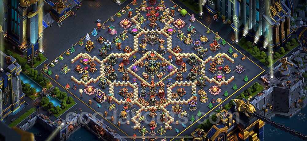 Anti Everything TH17 Base Plan with Link, Copy Town Hall 17 Design 2024, #8