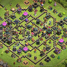 Farming Base Village HDV 17 + Lien (Link), Anti 3 étoiles, Hybride 2025 - Hôtel de Ville 17 Base Copier - #12