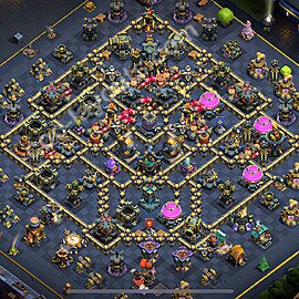 Farming Base Village HDV 17 + Lien (Link), Anti 3 étoiles 2025 - Hôtel de Ville 17 Base Copier - #22