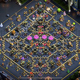 Ustawienie bazy do farma TH17 z linkiem - Ratusz poziom 17 - COC 2025, #25