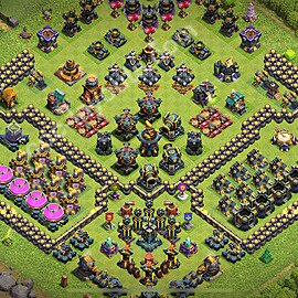 Municipio livello 17 Base + Link, Anti tutto - Miglior Disposizione villaggio per Farming COC 2025 TH17 - #27