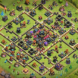 Base plan TH17 (design / layout) with Link, Anti Everything, Hybrid for Farming 2025, #28