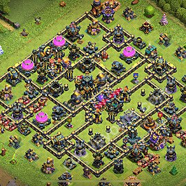 Diseño de aldea para farming Ayuntamiento 17 Copiar, Híbrido - COC TH17 Perfecta Distribucion 2025 + Enlace - #29