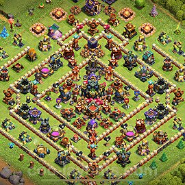 Base plan TH17 (design / layout) with Link, Anti 2 Stars, Hybrid for Farming 2024, #3