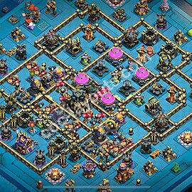 Diseño de aldea para farming Ayuntamiento 17 Copiar, Anti 3 Estrellas, Híbrido - COC TH17 Perfecta Distribucion 2025 + Enlace - #39