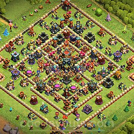 Diseño de aldea para farming Ayuntamiento 17 Copiar, Anti 3 Estrellas, Híbrido - COC TH17 Perfecta Distribucion 2025 + Enlace - #4