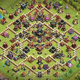 Base plan TH17 (design / layout) with Link, Anti 3 Stars, Hybrid for Farming 2024, #5