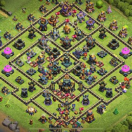 Municipio livello 17 Base + Link, Anti 3 stelle - Miglior Disposizione villaggio per Farming COC 2025 TH17 - #7