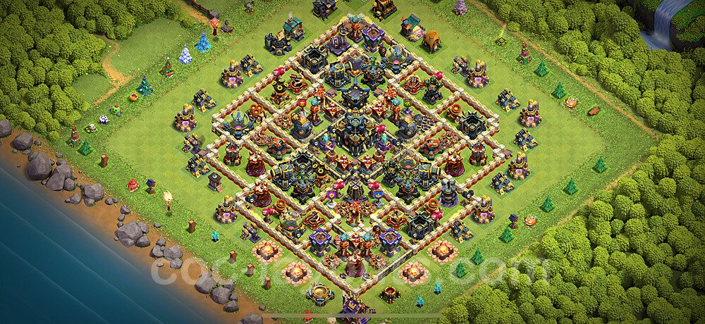 Gute Base für Farm RH17 + Link 2024 - COC Rathaus 17 - #19