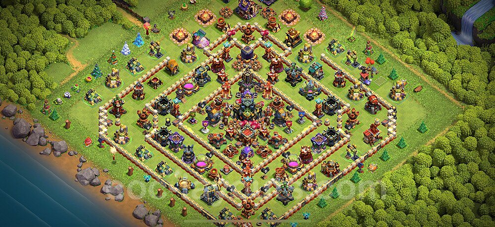 Base plan TH17 (design / layout) with Link, Anti 2 Stars, Hybrid for Farming 2024, #3