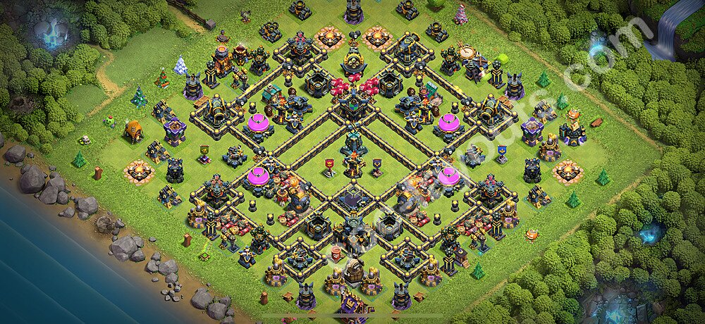 Municipio livello 17 Base + Link - Miglior Disposizione villaggio per Farming COC 2025 TH17 - #38