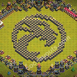 Top Base de Troll Funny HDV 17 + Lien (Link) 2025 - Hôtel de Ville 17 Art Base Copier - #19