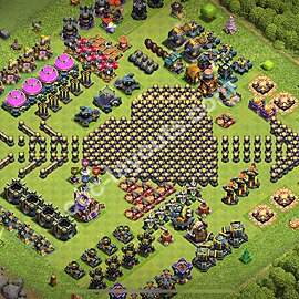 Municipio livello 17 Troll Funny Base + Link - Miglior Art Disposizione Villaggio COC 2025 TH17 - #27