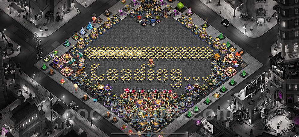 Die Troll Funny Base RH17 + Link 2025 - COC Rathaus Level 17 Art Base - #25