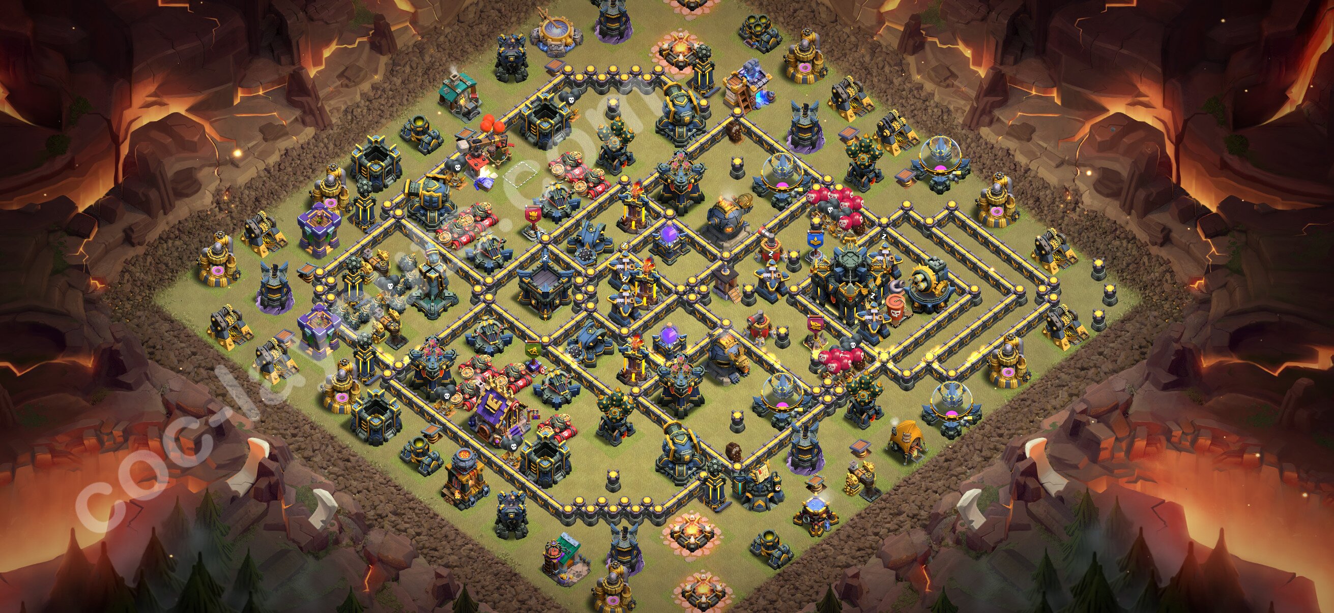 TH17 War Base #203 – TH17 layout preview