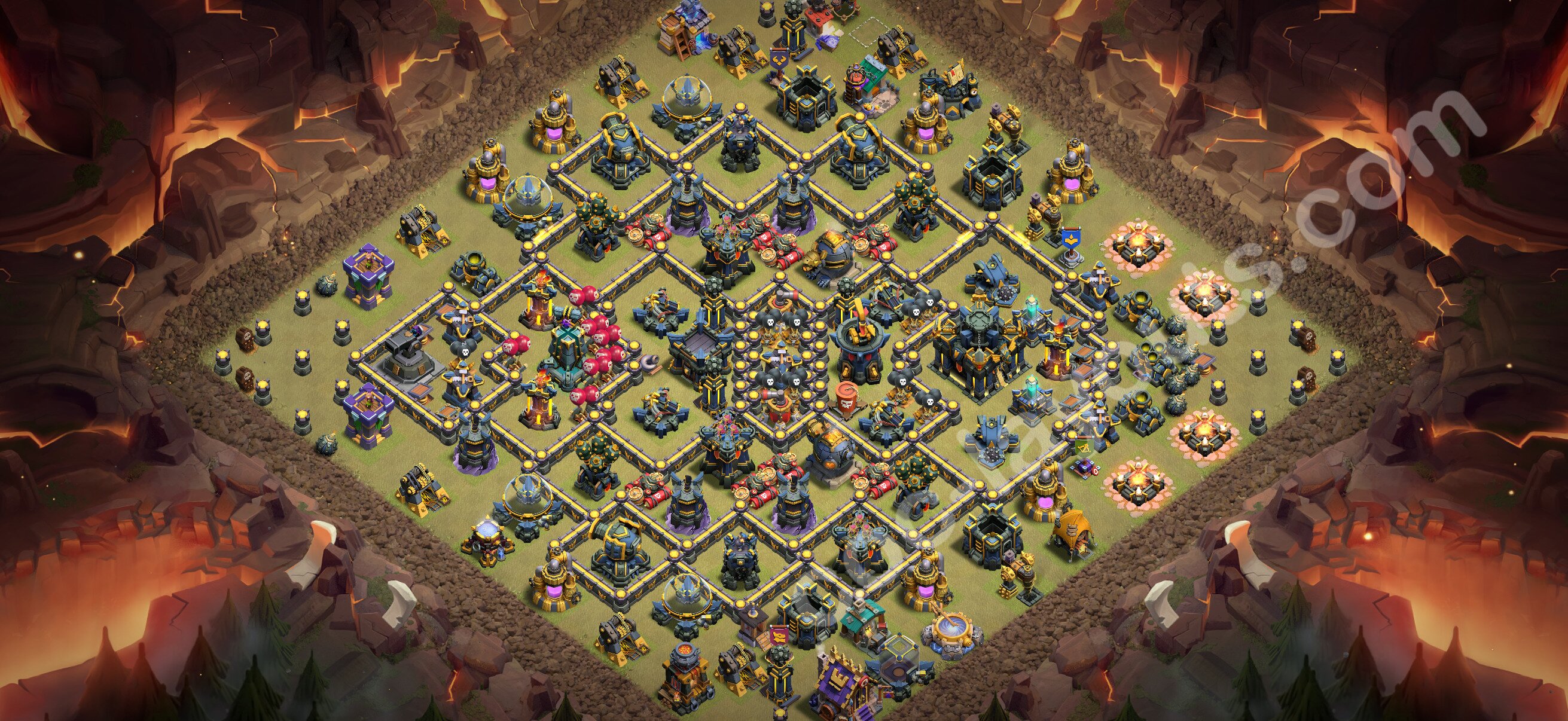 TH17 War Base #206 – TH17 layout preview